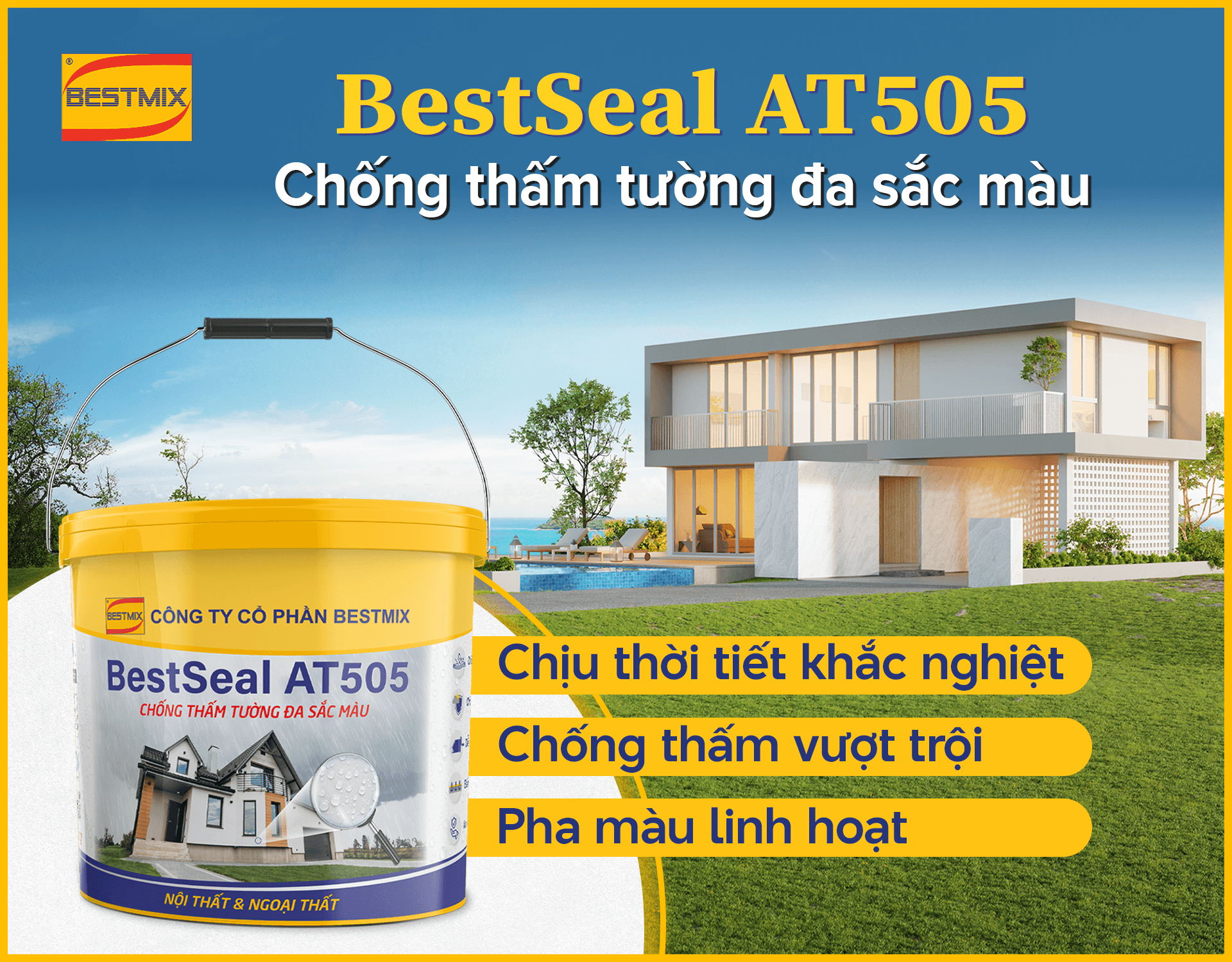 BESTMIX RA MẮT 04 SẢN PHẨM PHỤ GIA XÂY DỰNG MỚI